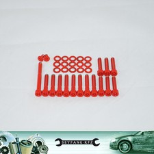 Ventildeckel Schrauben Edelstahl rot Fiat Barchetta + Punto HGT Bravo Coupe