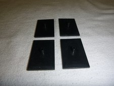 Lego Eisenbahn Train 4 Boogie Platten 6x4 schwarz mit 5 mm Pin!  4025 