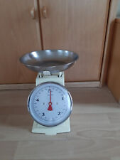 Retro Metall- Küchenwaage anolog bis 5kg Nostalgie Design, gelb