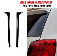 Heckfenster Seitenflossen für VW Polo 6R 6C 2011–2017 Glanzschwarz Nicht GTI