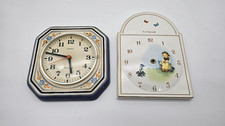 Vintage Wanduhr – Kienzle Keramik (läuft) + Goebel / M.I. Hummel „Enzianmädchen