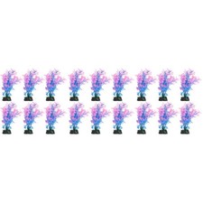  Set of 3 Wasserpflanzend Aquarium-pflanzen Plastikwasserpflanzen