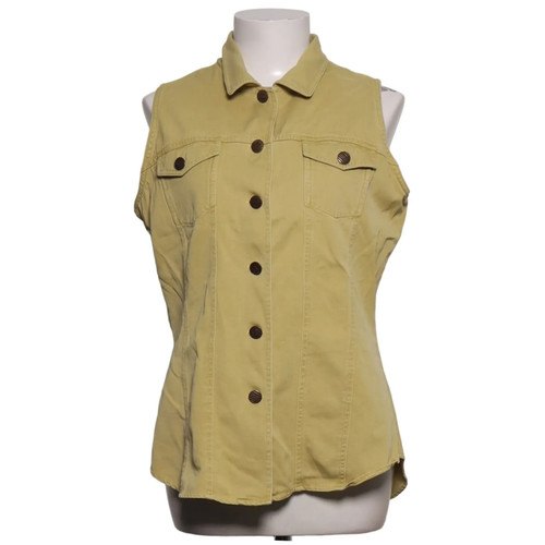 Sand basic jeansweste - sand,