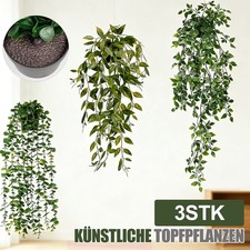 3 Stück 50cm Künstlich Efeu
