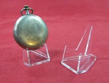 Sammlerbedarf Barleben - 5 Dekoständer Taschenuhren, Taschenuhrenständer Acryl