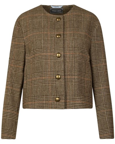 White label glencheck jacke - label, glencheck-jacke