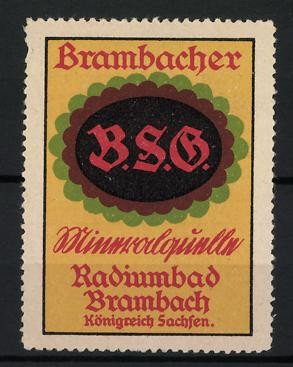 Reklamemarke brambach s - reklamemarke, brambach,