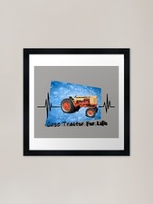 Case Tractor Gerahmter
