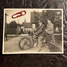 Kuckerneese Kaukehmen 1932 Ostpreußen Polen Motorrad 12x9 Original Foto 2.WK