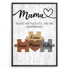 Personalisiertes Puzzle Poster