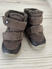 Perino Kinder Schuhe Gr. 23 Winter gefüttert Braun Leder