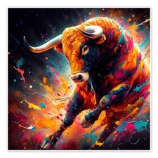 Poster Spanischer Stier -
