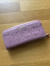 Damen Geldbeutel, Geldbörse, Portemonai von Vivess - groß Geldetui rosa