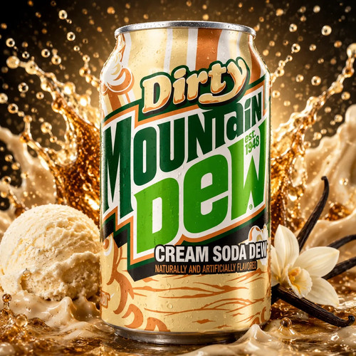 Mountain dew dirty cream soda - dirty,