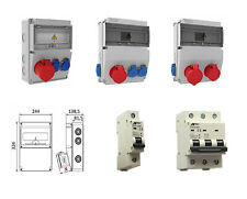 Baustromverteiler Wandverteiler 230V/16A Schuko CEE16A/32A/400V plus Sicherungen