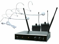 E-Lektron IU-2082H digital UHF Funkmikrofon System 2x Headset Mikrofon drahtlos