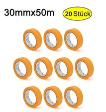 20x Goldband // 30mm x 50m // Soft Tape Abdeckband Washi Tape // Markenqualität