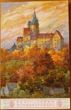 AK Schloss Schwarzenberg ca. 1900 ex Adelsarchiv Erzgebirge Schneeberg Lößnitz