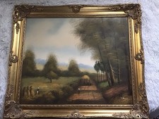 ORIGINAL Ölgemälde auf Leinwand | Landschaft/Natur/Wald | Signiert: