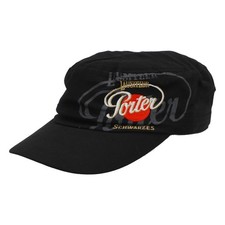 Porter Bier Mütze Kappe Armycap Baseballcap Liberal Schwarz