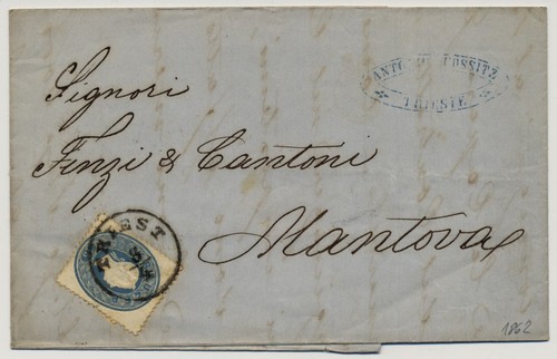 1862 15kr faltbrief mit - 1862, 15kr,