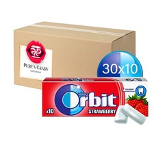 Original Wrigley`s Orbit STRAWBERRY Kaugummi  Frischer Atem  Zuckerfrei 30 x 10