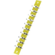 TRU COMPONENTS  Lötleiste einreihig Polzahl Gesamt 10 Epoxyd (L x B x H) 120 ...