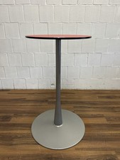 Drabert Stehtisch Durchmesser 60cm rot grau schwarz Bistrotisch