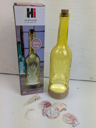 Farbige glasflasche ananas - farbige,