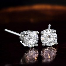 Platin Diamant Ohrringe