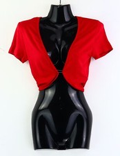 Bolero Gr. 32/34 Rot Damen Kurzarm Kurz-Bolero RPW