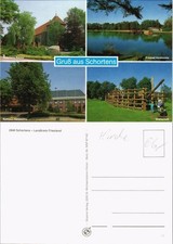 Ansichtskarte Schortens 4 Bild: Heidmühle, Kirche 1979