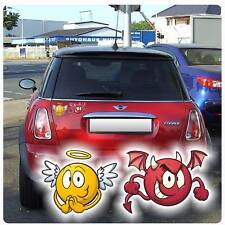 Set Engelchen Teufelchen Auto Aufkleber Sticker Engel Teufel Devil Angel DA170 