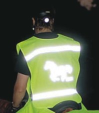 Warnweste Reitweste Universalgröße für Kinder  gelb NEU 