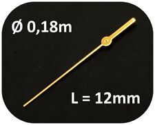 ESTIMA Sekundenzeiger 0,18mm GOLD L= 12,0mm - 018 center second hand NOS - SG1