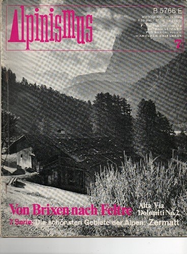 Zeitschrift alpinismus - zeitschrift,