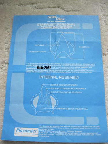 Star trek playmates blueprint - star,