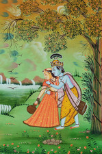 Feine indische Malerei Tempera