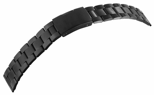 Uhrenarmband edelstahl schwarz - edelstahl,