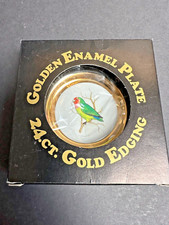 Golden Enamel Plate 24 ct Gold
