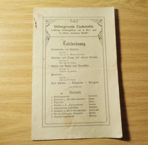 Gesangverein liedertafel 1907 - liedertafel,