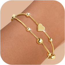 Armband Damen Gold Silber 14K