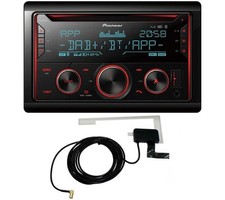 Pioneer FH-S820DAB Doppel-DIN CD/MP3-Autoradio DAB Bluetooth USB iPod DAB Antenn