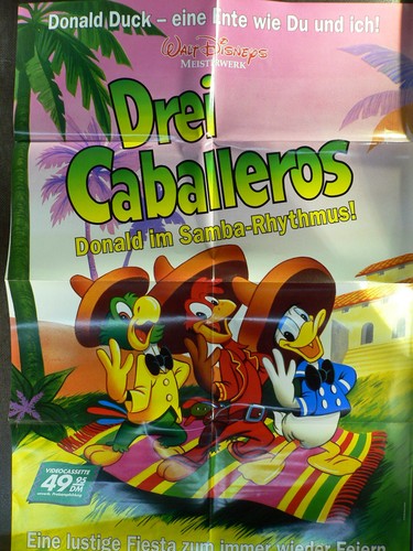 Drei caballeros videoposter - caballeros,