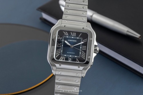 Cartier santos large - , blue