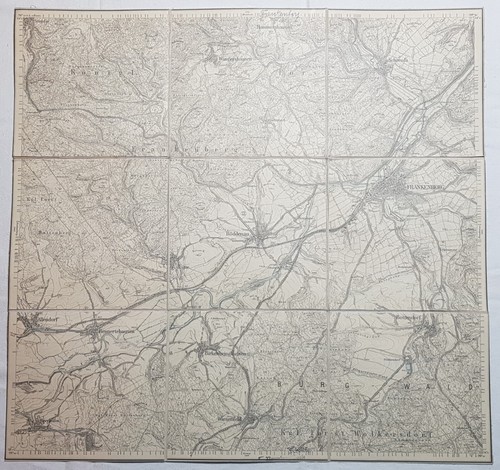 Alte landkarte frankenberg - landkarte,