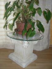 Runder Glas Blumentisch