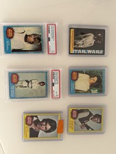 LUKE SKYWALKER #1 KARTE Star Wars 1977 Topps PSA UK AUSGABE BLAU ROOKIE