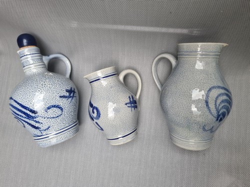 Krüge grau blaukeramik - -,