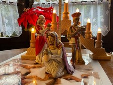 Historische Krippe Goebel Skrobek Hl. 3 Könige Caspar Melchior Balthasar Figuren